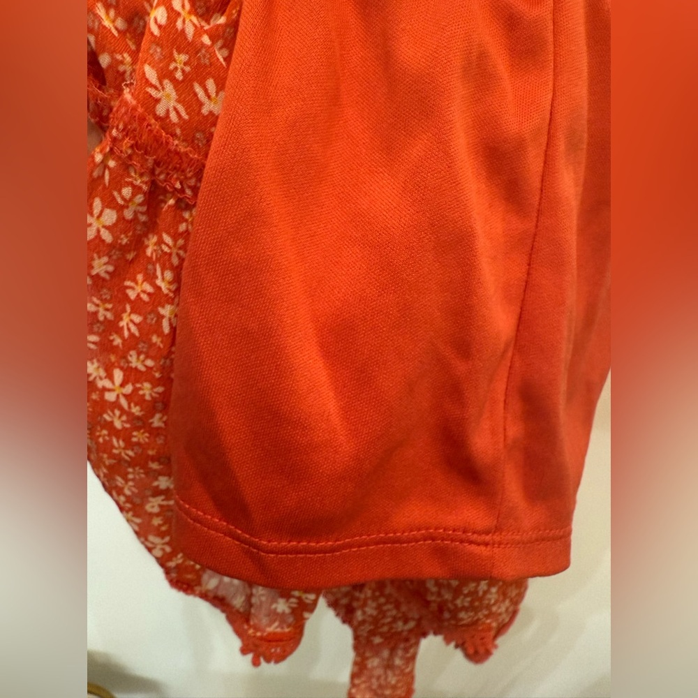 By & By Orange‎ Floral Spaghetti Dress Dress - Picture 4 of 13